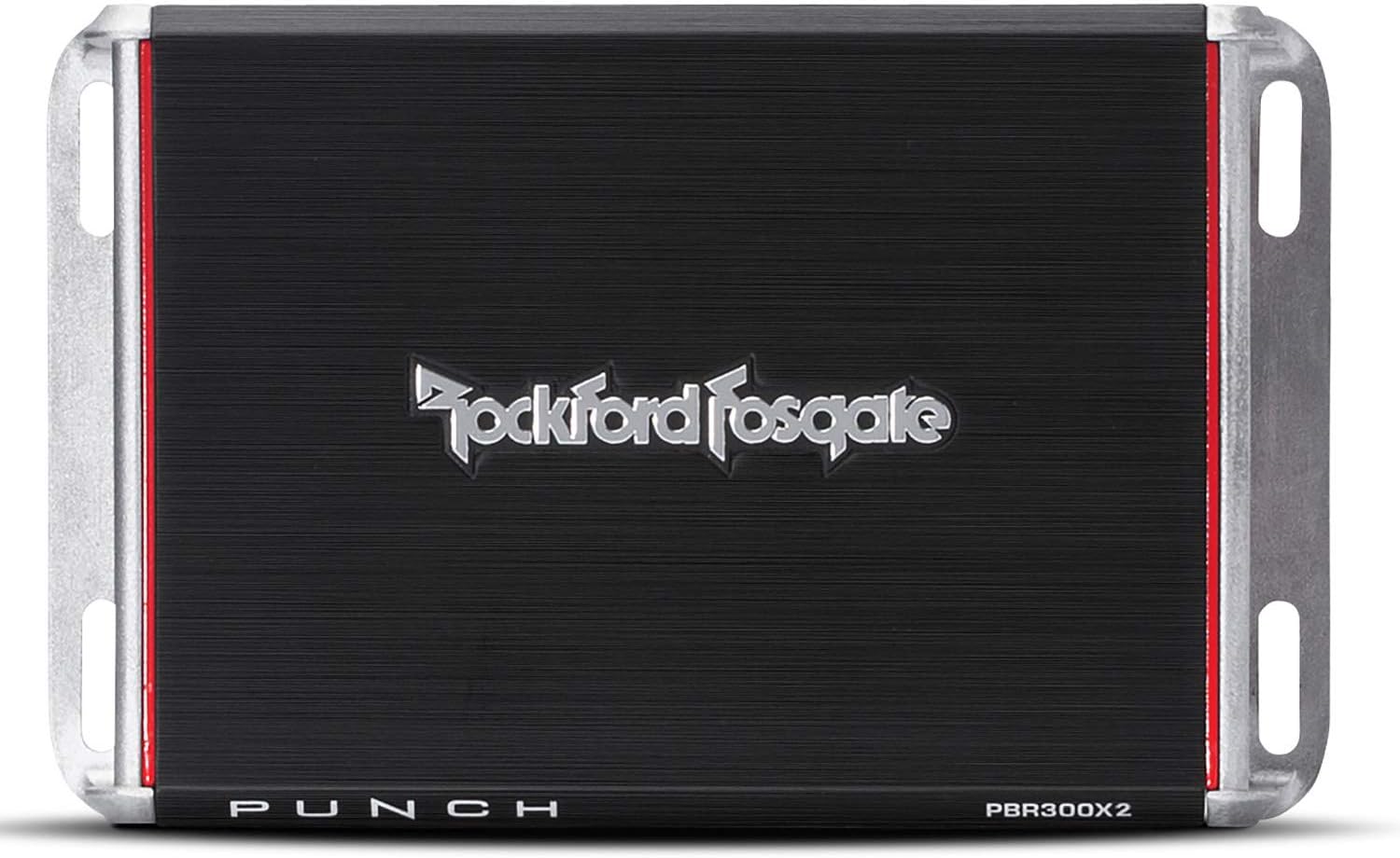 Rockford Fosgate PBR300X2 Punch 300 Watt 2 Channel Boosted Rail Amplifier