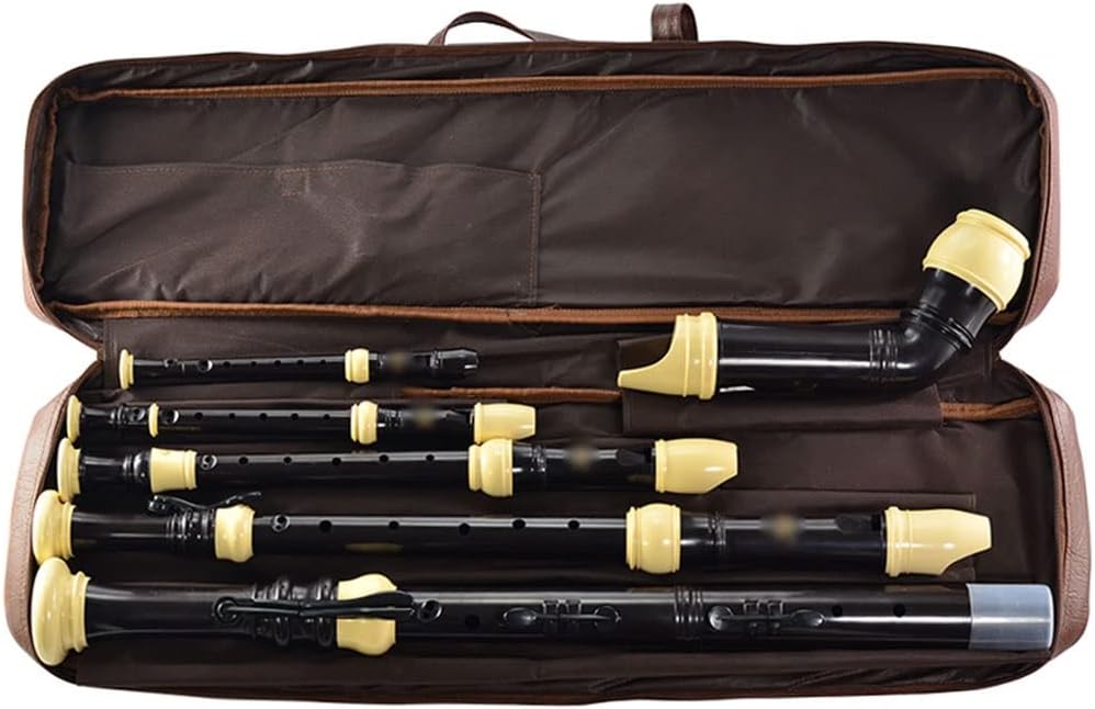 Recorders Professional Band Performance Recorder Set, 8-Hole Baroque Style Recorder with Storage Bag, 3-Section Wind Instrument, with Cleaning Stick + Lanyard
