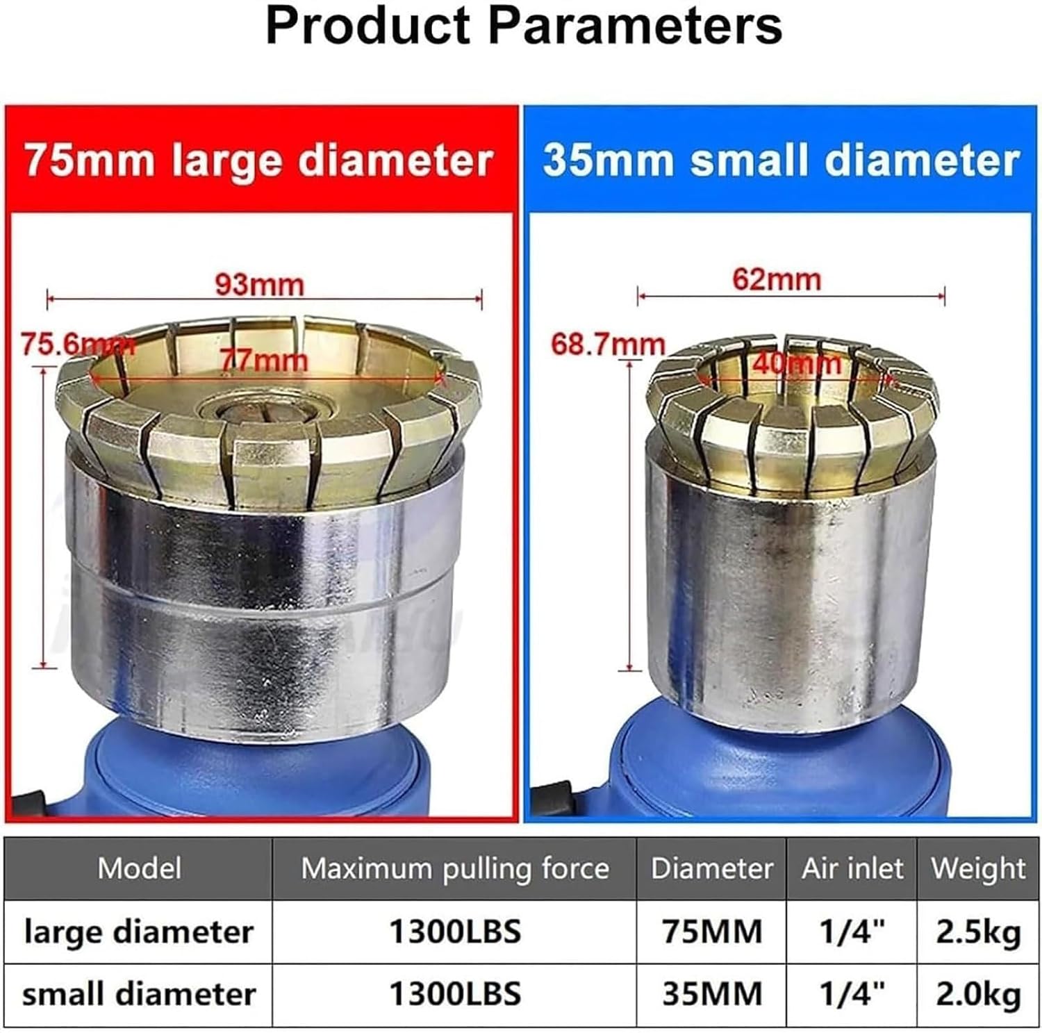Pneumatic Oil Barrel Crimper,200L Drum Capping Machine,35mm+75mm Seal Iron Cover Crimping Tool,1/4 Air Intake, 1300Lbs Pulling Force, for Factory, Packaging, Paint