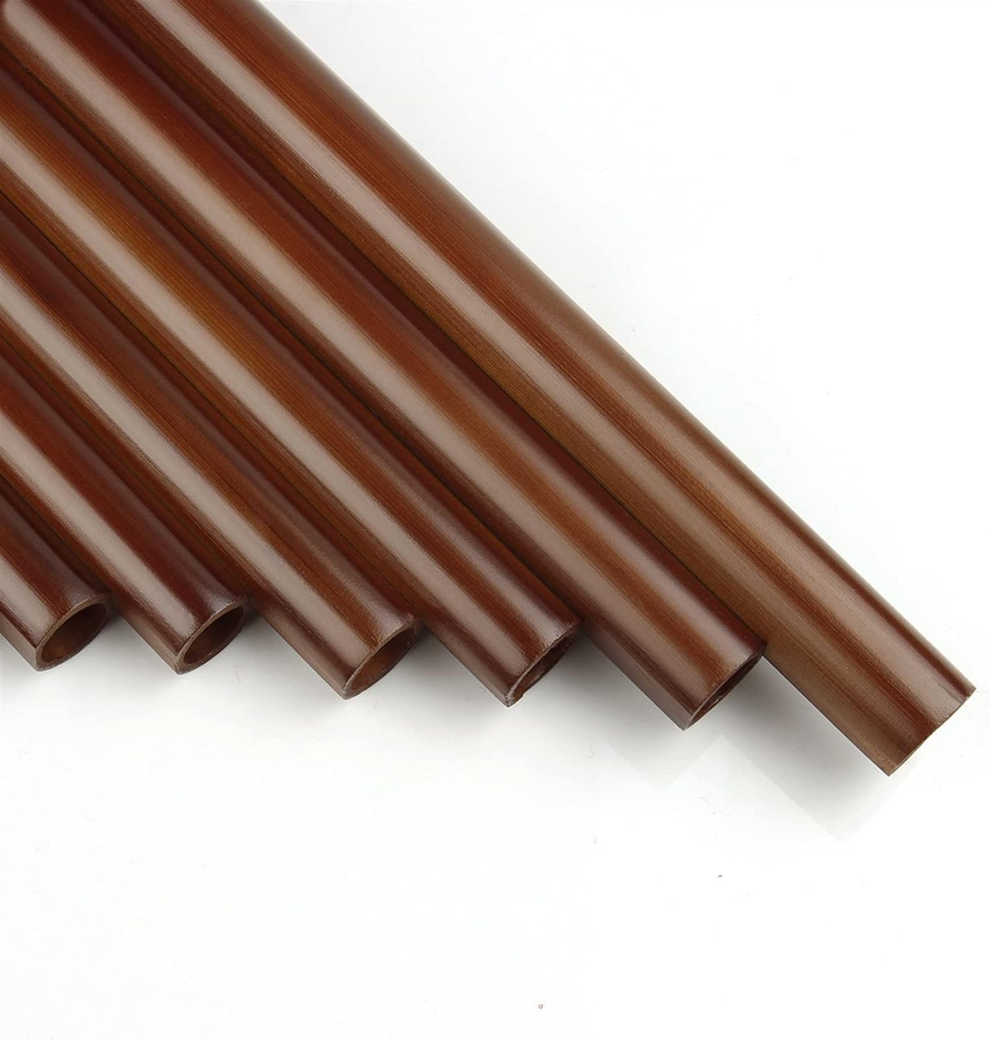 18 Pipes Pan Flute F Key Musical Instruments Brown Color Pan Flute Woodwind Instrument Handmade Panpipes