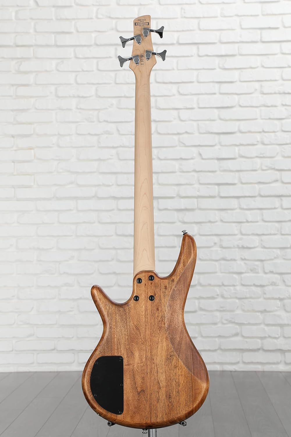 Ibanez Gio GSR100EX Bass Guitar (Mahogany Oil) and Rocket Bass 30-Watt Combo Amp Essentials Bundle with Stand, Strap, Clip-On Tuner, Cable and Picks