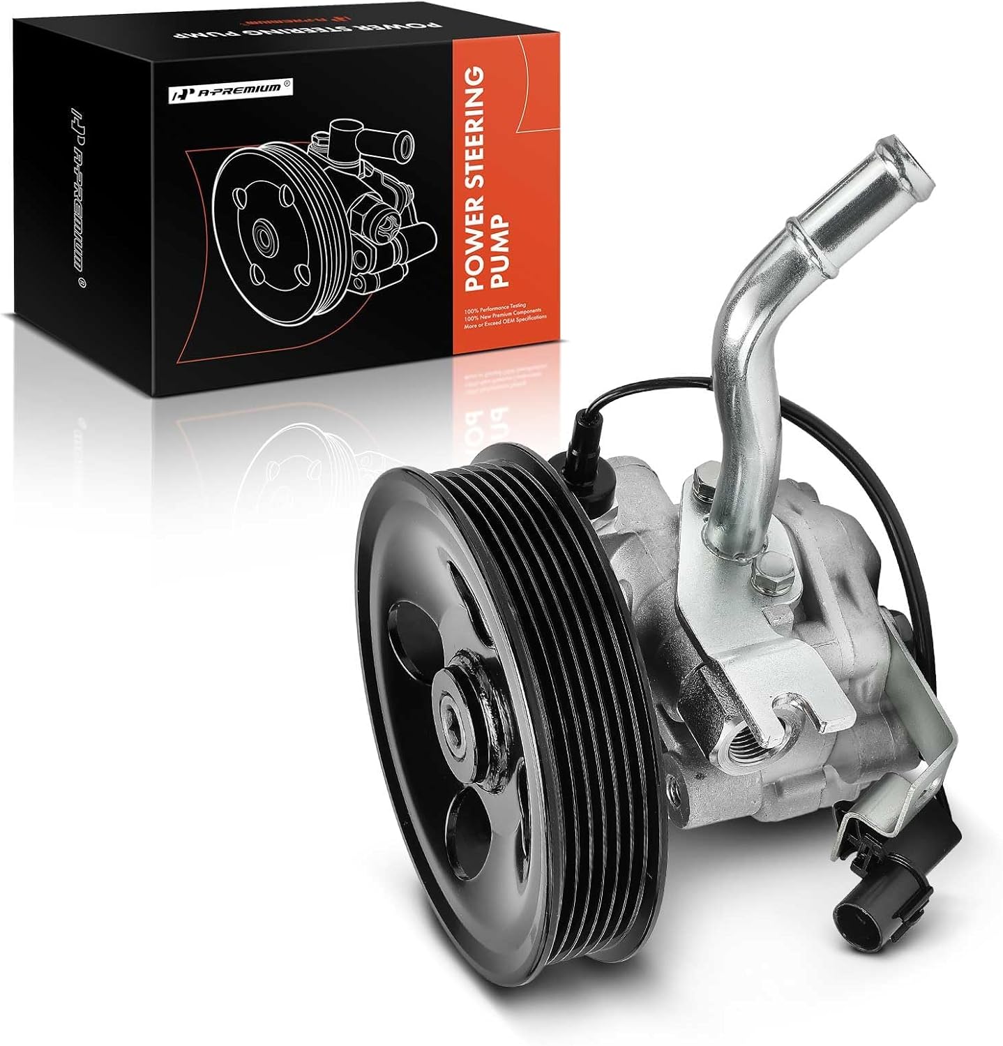 A-Premium Power Steering Pump with Pulley Compatible with Hyundai Genesis Coupe 2010-2013, 2.0L, Replace # 571002M000