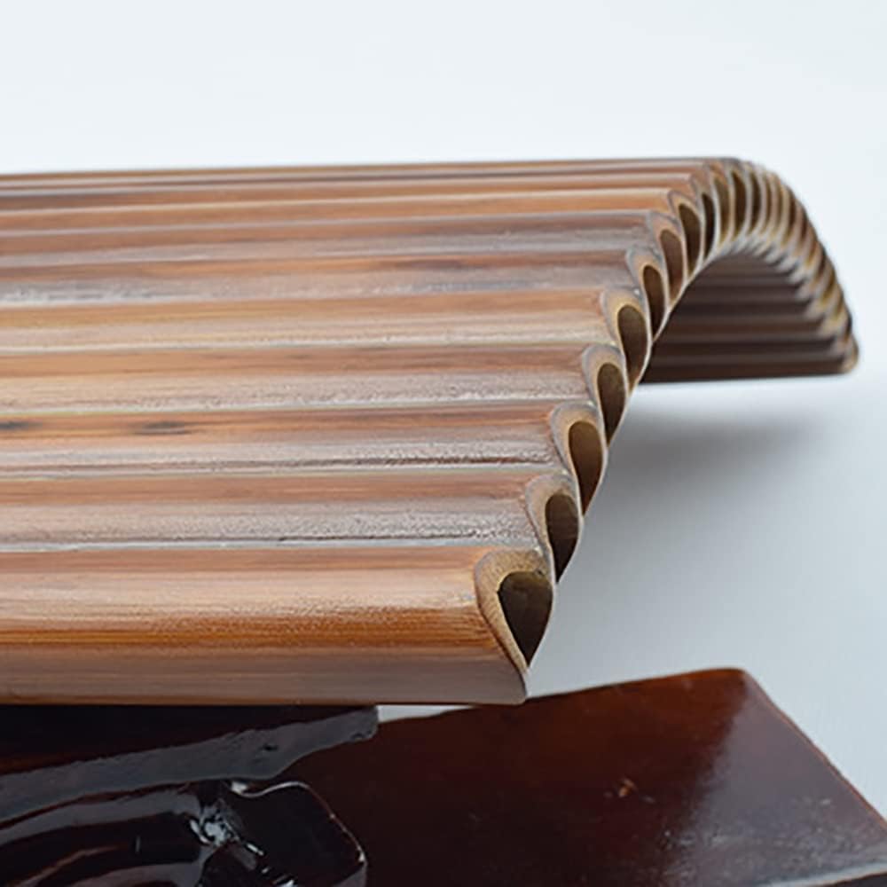 22 Pipes Pan Flute, Pan Pipes Woodwind Instrument, Traditional Musical Instrument Bamboo Pan Flute, for Beginners Learning Teaching (Size : C Key)