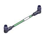 Woodhead/Molex, E11A06007M050, Cables MIC 4P M/MP ST/ST D-Coded 5M Teal TPE (3 Item/s)