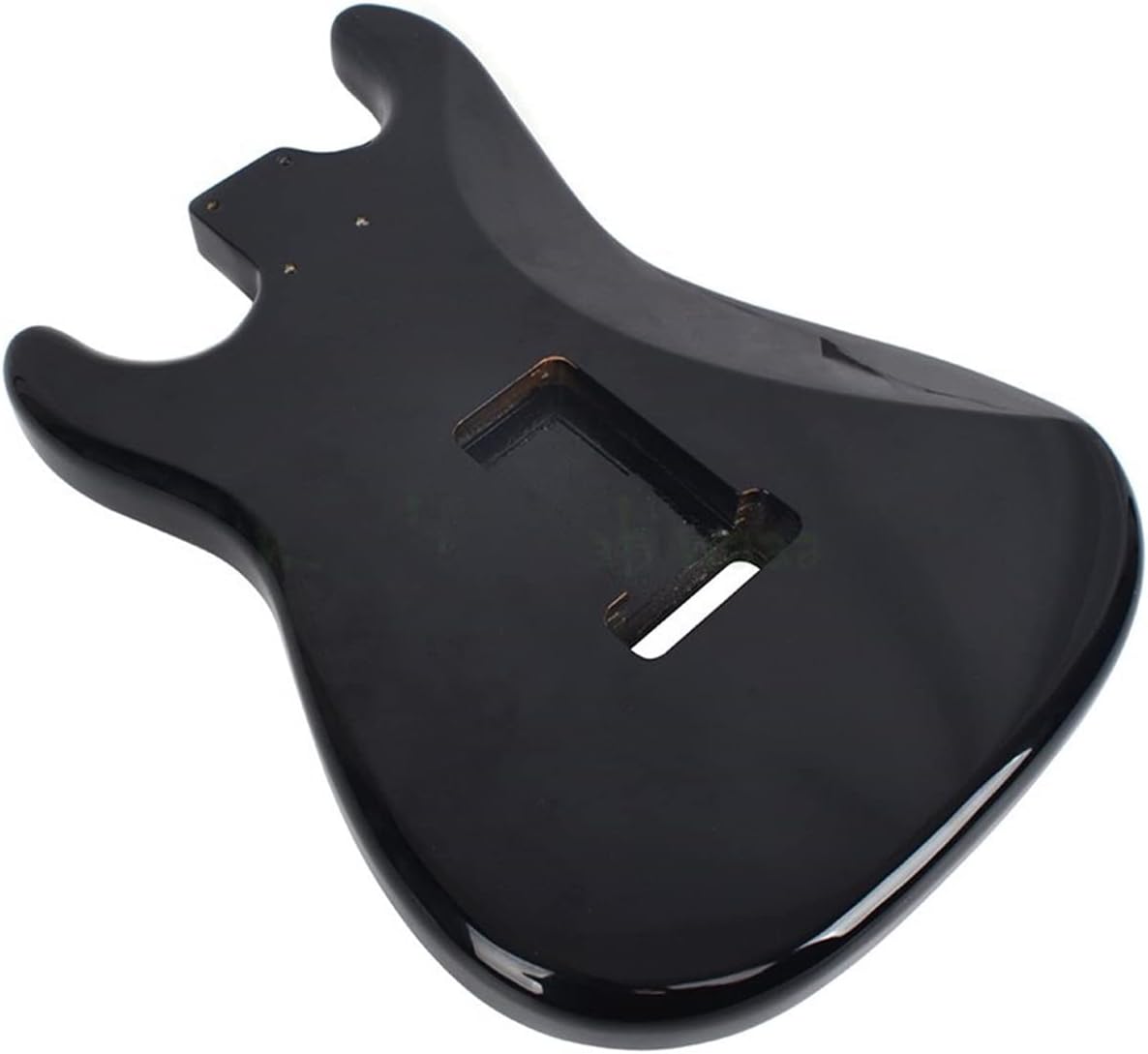 FLFL Alder Wood SSS Pickup Guitar Body in Black Color Unfinished Guitar Kit