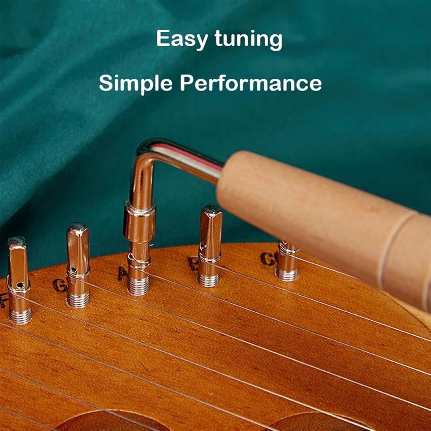 Lyre Harp Set 19 Strings Lyre Harp Portable Instrument With Spare String(With Bag)