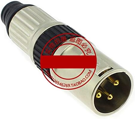 Davitu Electrical Equipments Supplies - 100pcs Microphone 3 Pin XLR Balance Connector Gold Plating Rome Male Female Copper XLR Plug - (Color: 10pairs)