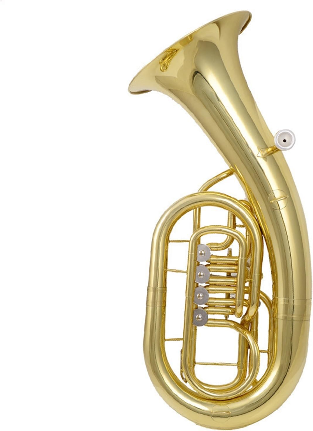 Professional Euphonium Musical Instrument Playing Flat Four Key Lacquered Gold Euphonium All-brass Instrument