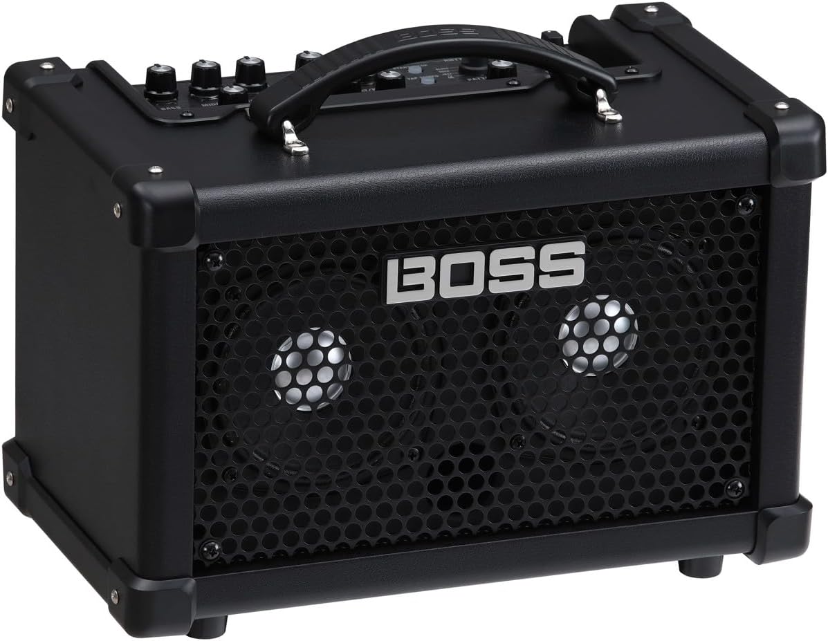 BOSS Dual Cube BASS LX Bass Guitar Amp – The Ultimate Cube bass Practice with pro Tones and Effects, onboard Rhythms, and Extended Range for Performing, Recording, and livestreaming.