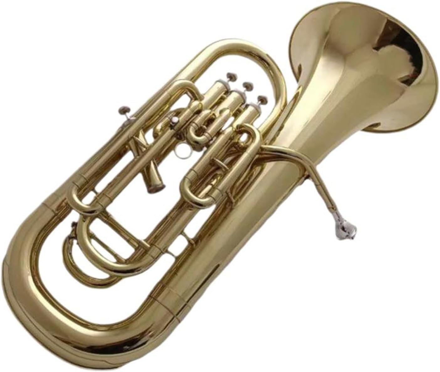 Euphonium In B Flat Side Four Note Golden Instrument For Beginners Euphonium All-brass Instrument
