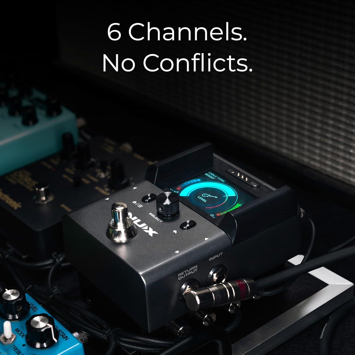 NUX B-8 Wireless System for Guitar, Bass, Various Instruments with Electronic Pickups. Built in Booster/Tuner. Wireless Solution for Gigging, Home Playing