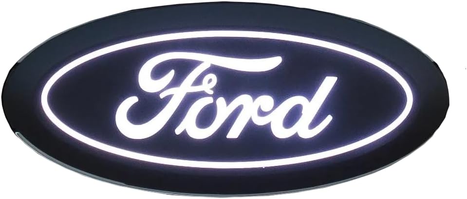 Putco Luminix White LED Oval Light Up Grille Emblem - Ford Ranger 19-23