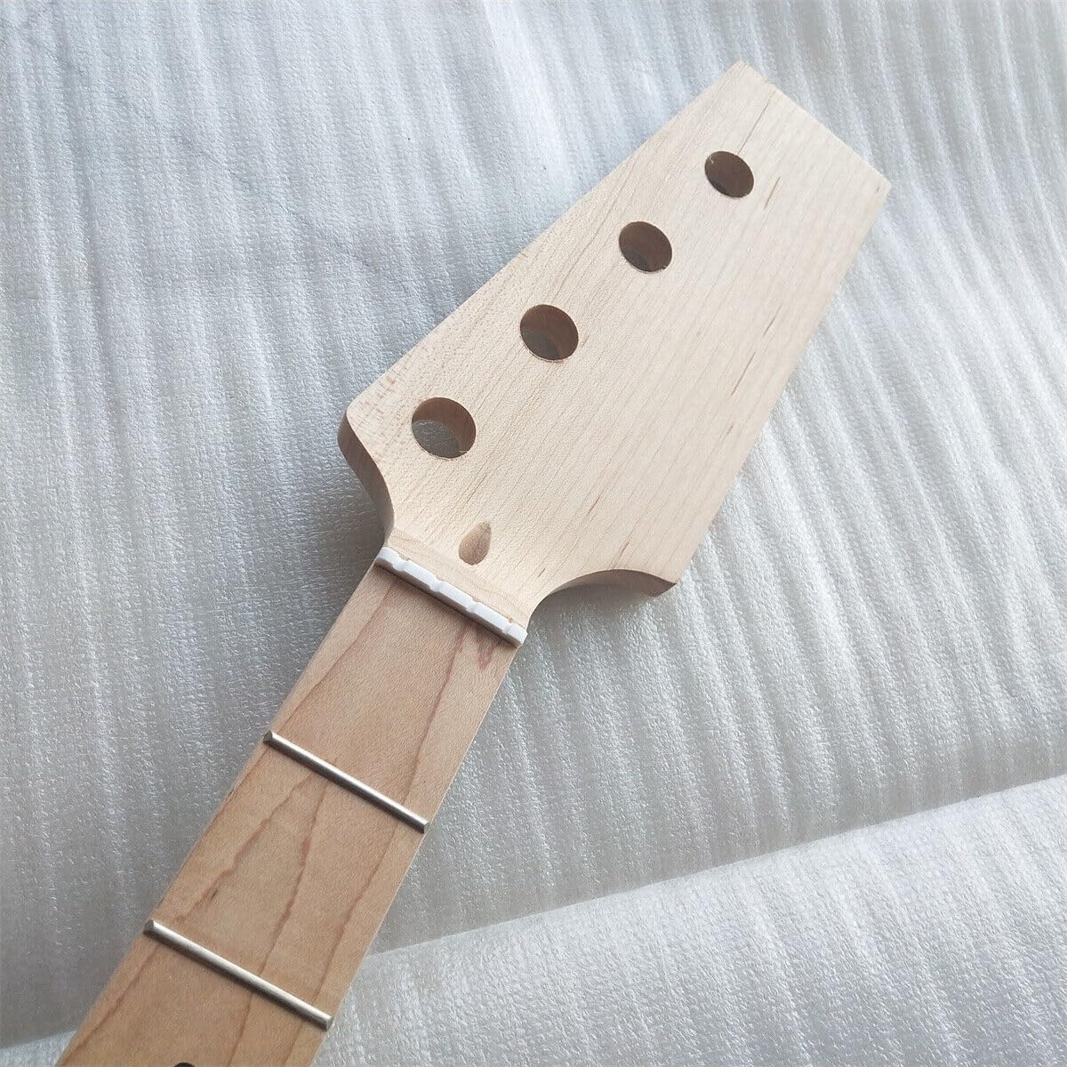 Unfinished Paddle Head P Bass Style Guitar Neck Maple 20 Fret Maple Fingerboard