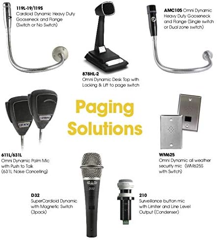 Astatic by CAD Audio 119S‑19 Dynamic Gooseneck Microphone – 19