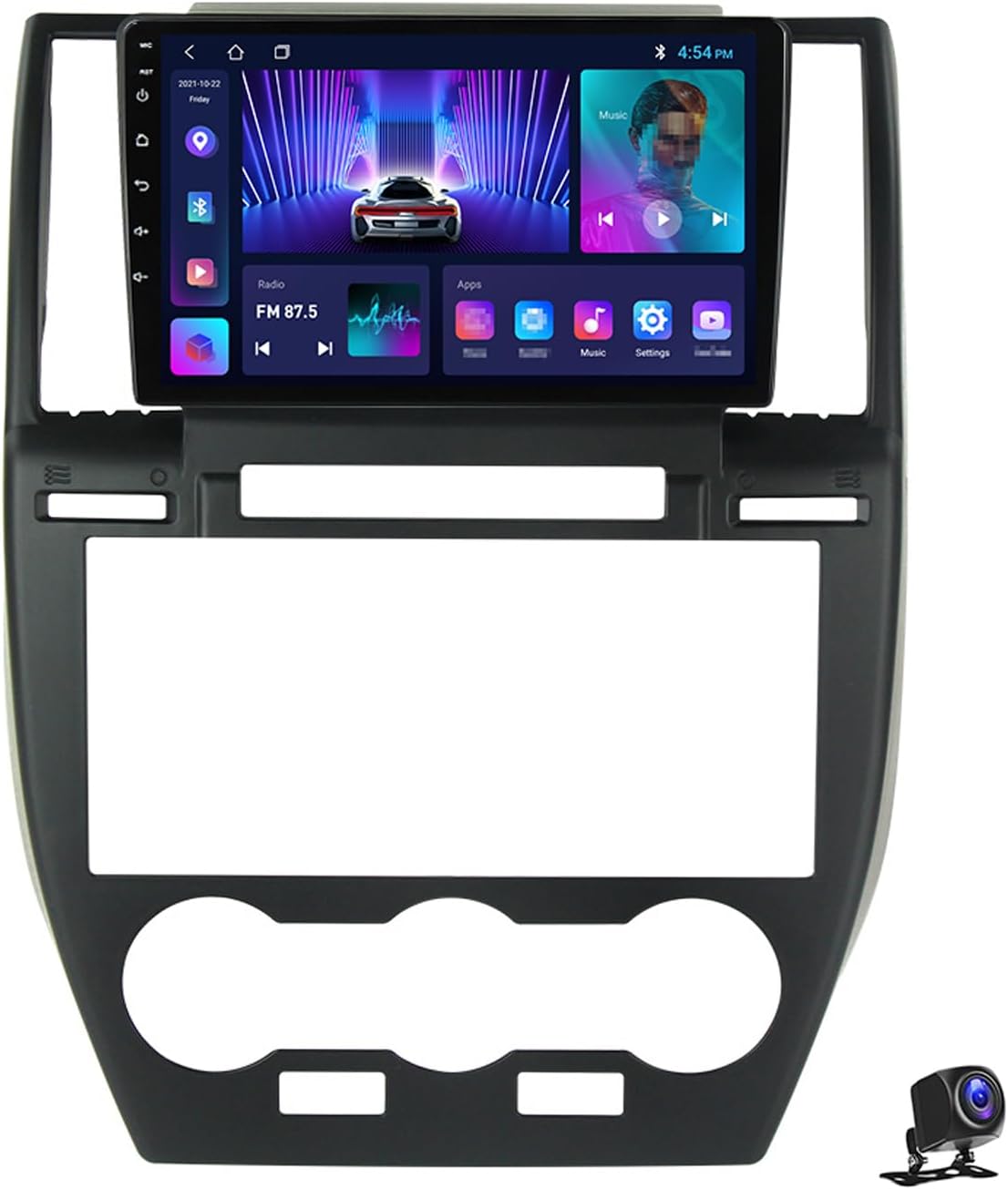 9 Inch Android 13 Car Stereo for Land Rover Freelander 2 2006~2012 Touch Screen Car Radio Bluetooth Wireless Carplay Android Auto Multimedia Navigation with RDS DSP FM Radio