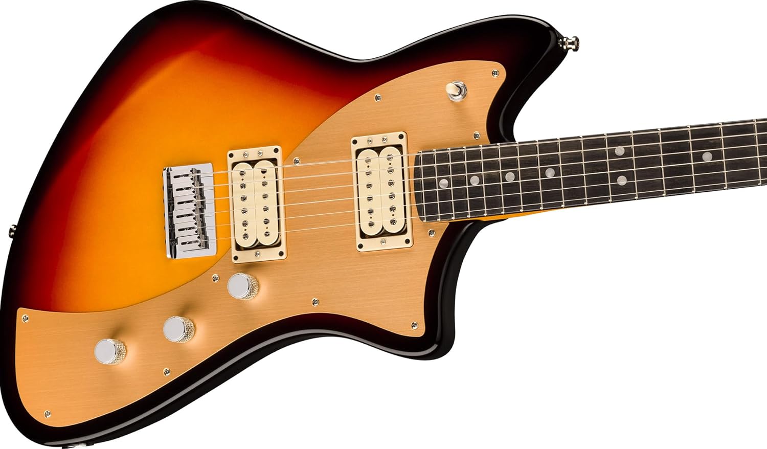 Fender American Ultra II Meteora - Ultraburst Bundle with Case, Strap, Cable, Hat, and Guitar Cleaning Kit