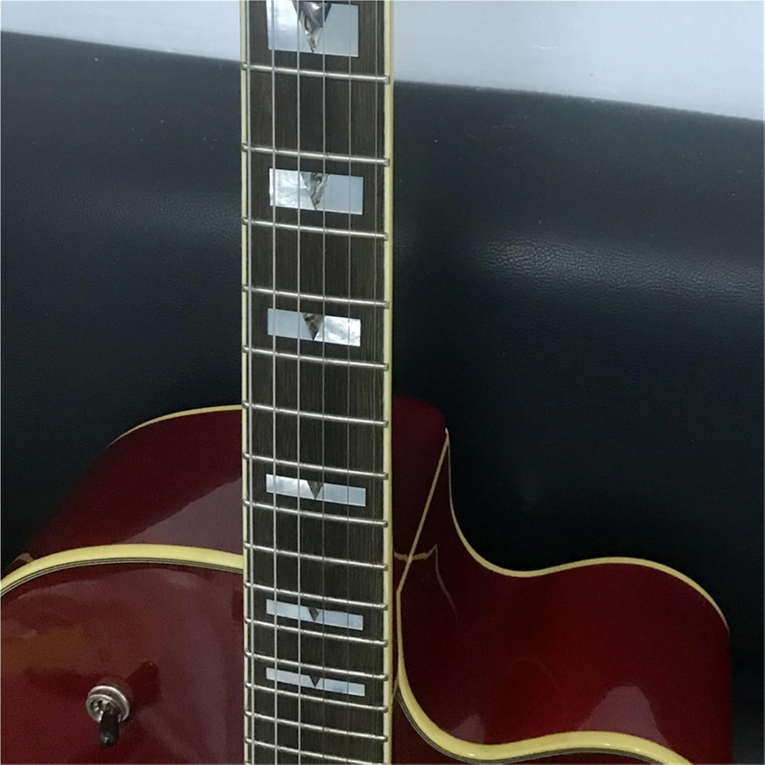 Beginner Electric Guitar Kits Sunset Color Single Cut Rounded Fully Hollow F Hole Jazz Electric Guitar