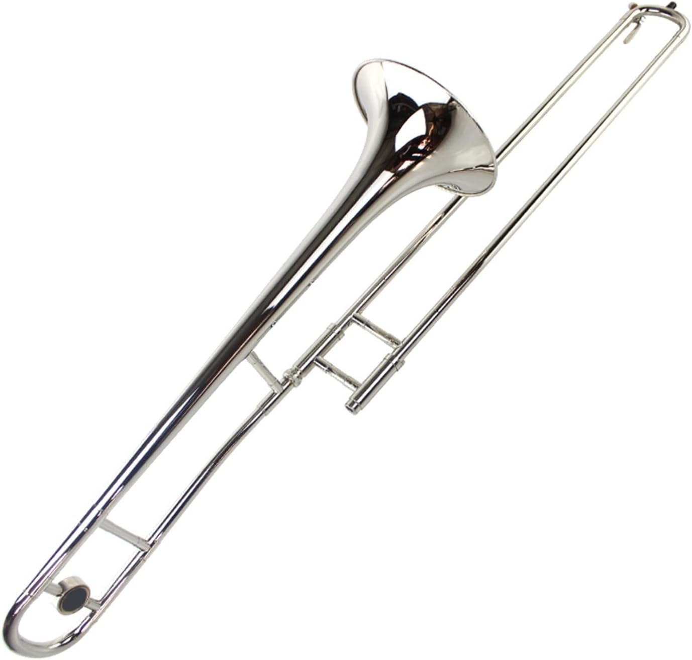 FLFL Student Trombone B-Flat Pull Tube Nickel-Plated Silver Alto Trombone Trumpet