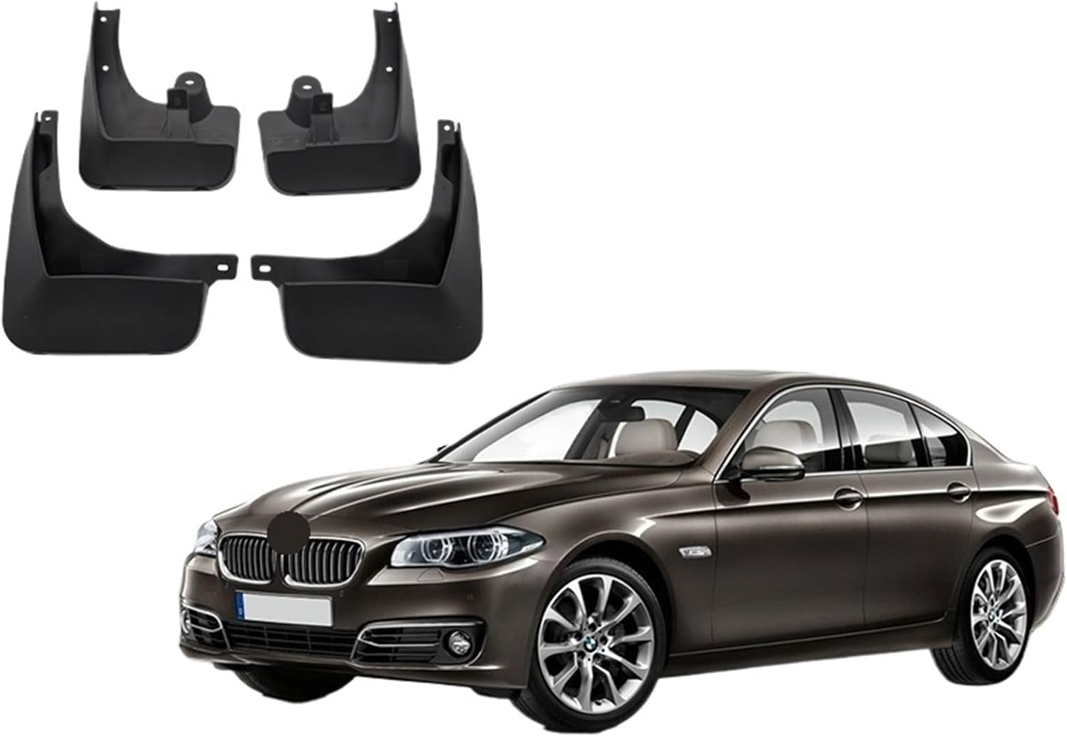 Car Front Rear Mud Flaps Compatible with BMW 5 Series F10 2011-2016 Fender Mudguard Splash Guards Mudflap Accessories 2012 2013 2014 2015