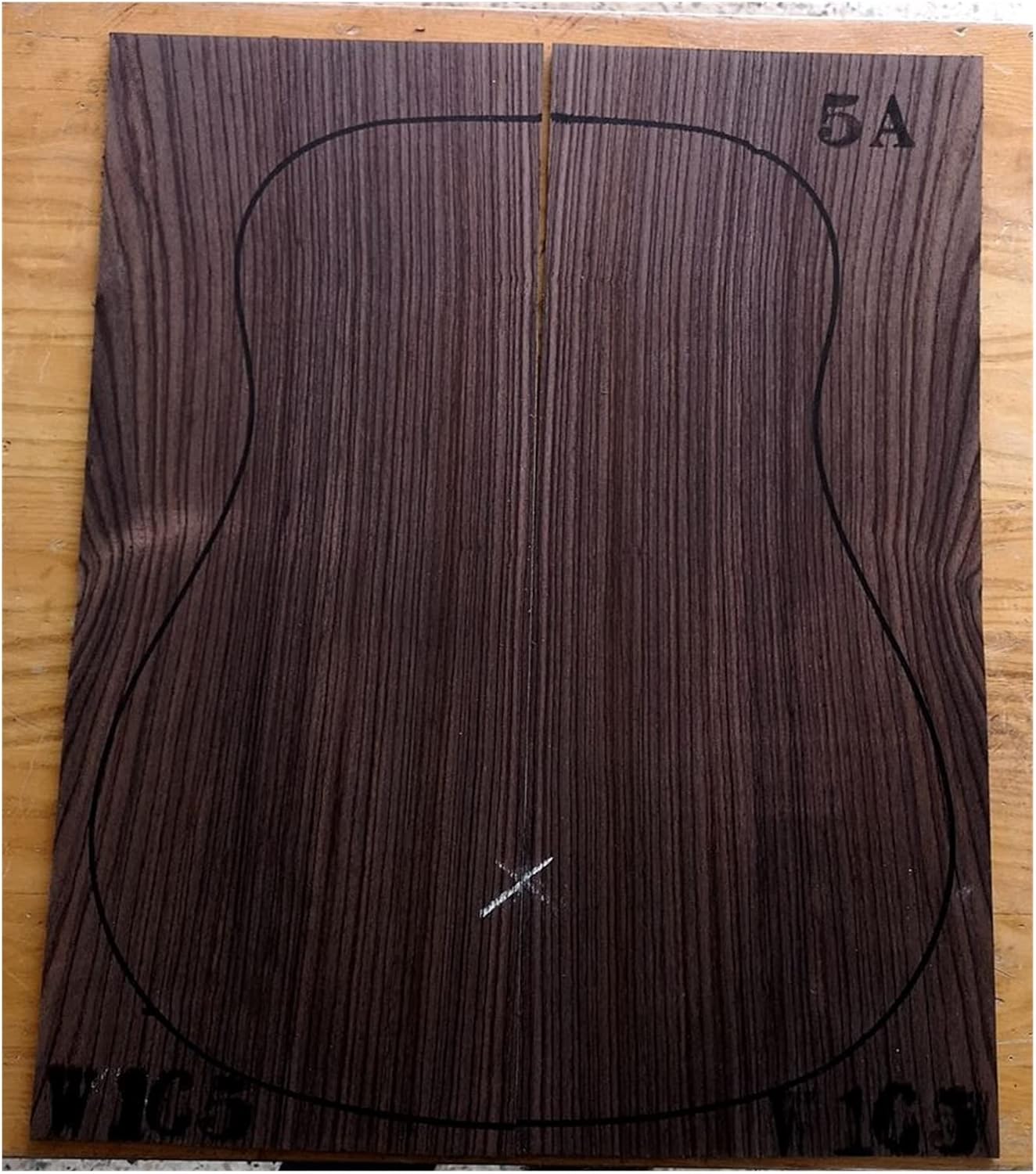 India Rose Wood Back Panel Wool Guitar Production Material Accessories DIY Guitar Kit (Color : 10)