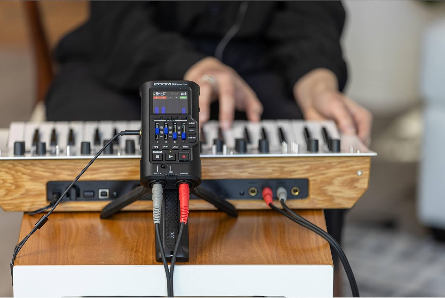 Zoom R4 MultiTrak 32-Bit Float Digital Recorder and USB Audio Interface with StreamEye Cans50 Headphones, Essential Cables and Accessories