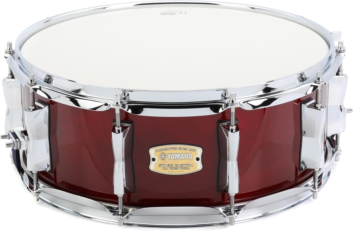 Yamaha Stage Custom Birch 14x5.5 Snare Drum, Cranberry Red