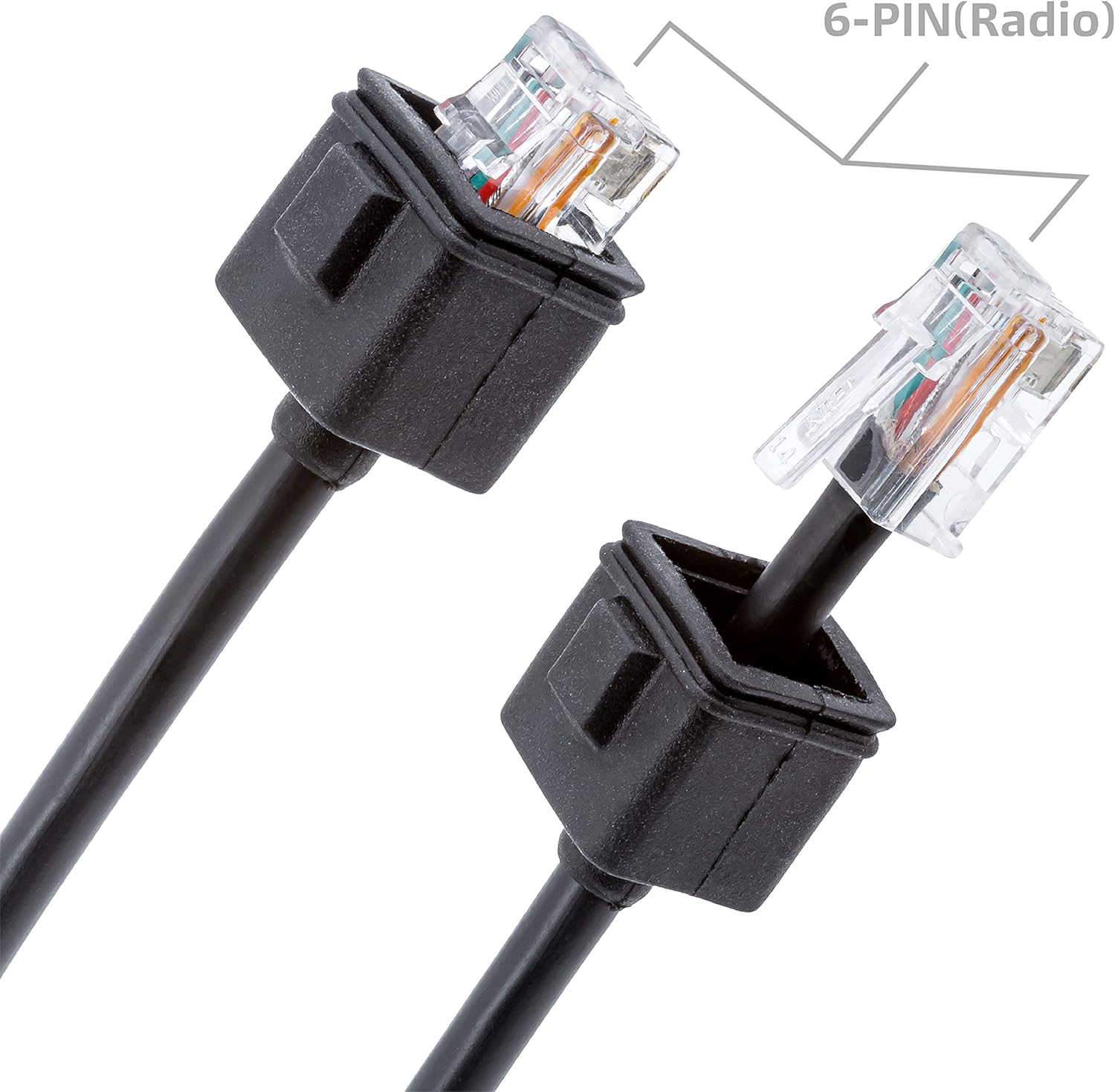 Arrowmax 10 Pack CABLE-AMM300-K30-6PIN Cable 6 Pin for Kenwood KMC-30 Mobile Microphone TK-780 TK-860 TK-868 TK-880