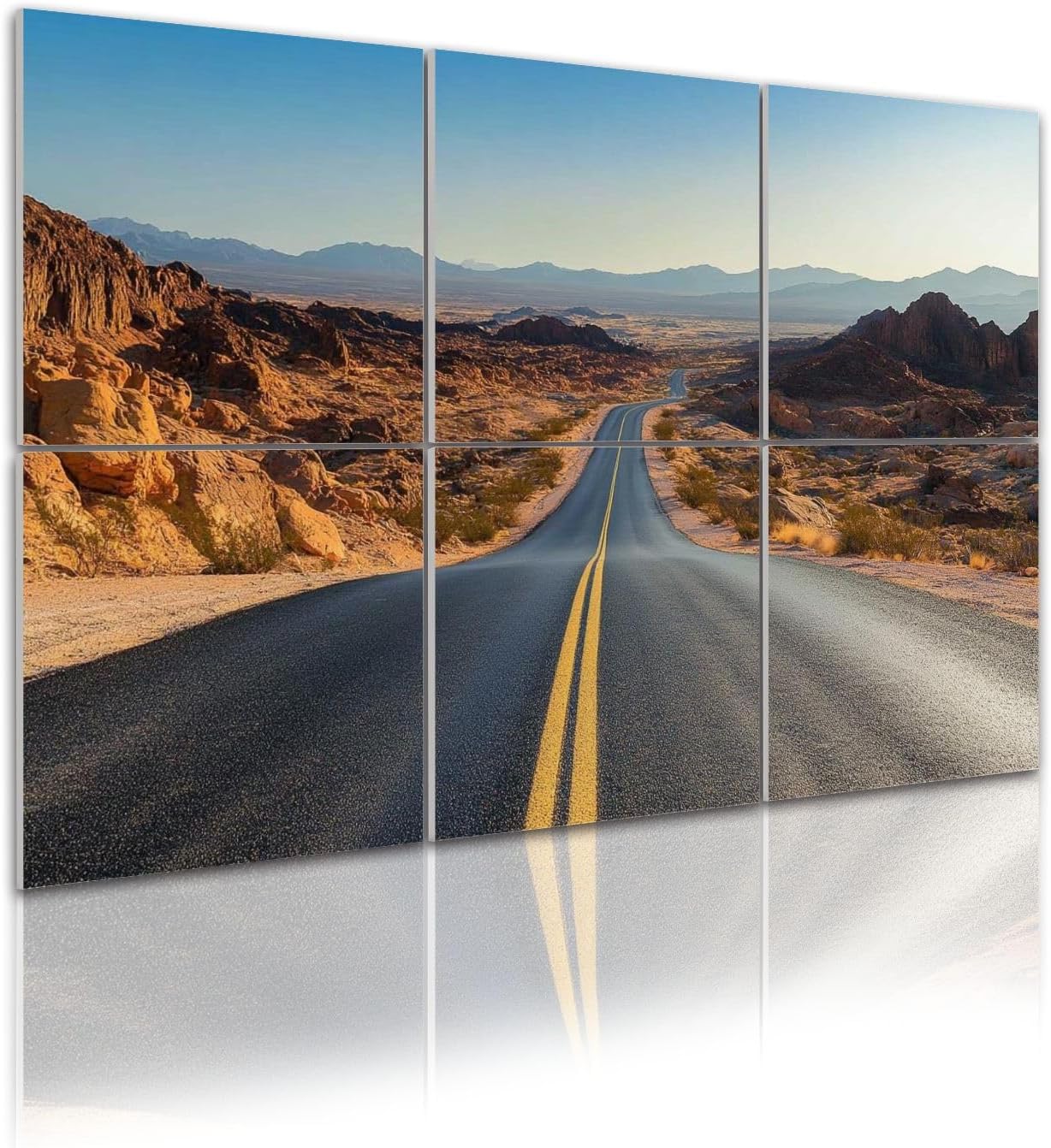 6 Pack Art Acoustic Panels Valley Fire road Sound Absorbing Panel 48