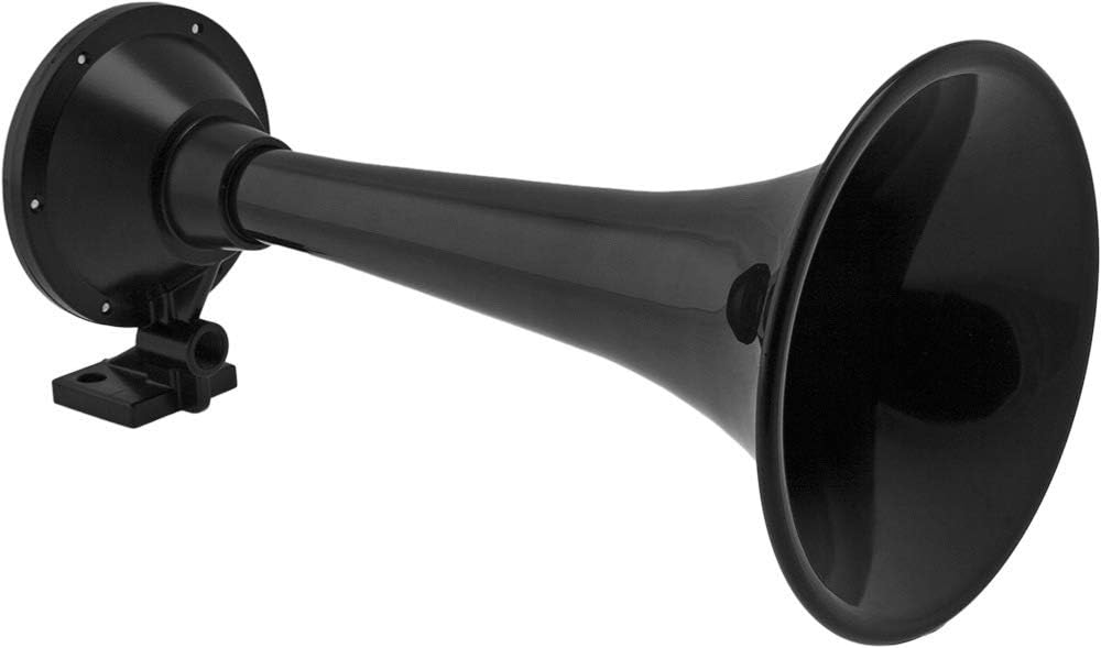 Vixen Horns Train Horn Trumpet for Truck/Car. Long Trumpet Horn Super Loud dB. Black Single Trumpet (Size S). Heavy Duty ABS Air Horn. Fits Vehicles Like Semi/Pickup/Jeep/RV/SUV VXH1903XB