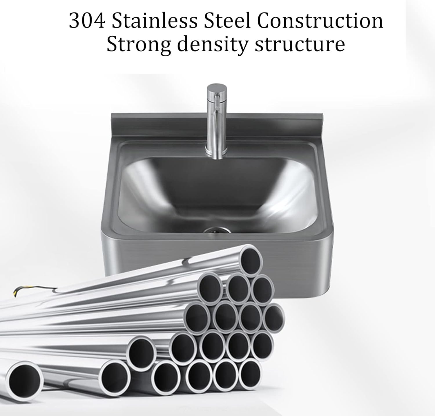 Small Wall Mount Kitchen Sink,Corner Stainless Steel Bathroom Corner Basin Station Sinks, Mini Vanity Hand Wash Bar Sink Single Bowl Sink for Kitchen RV Caravan Camper Boat