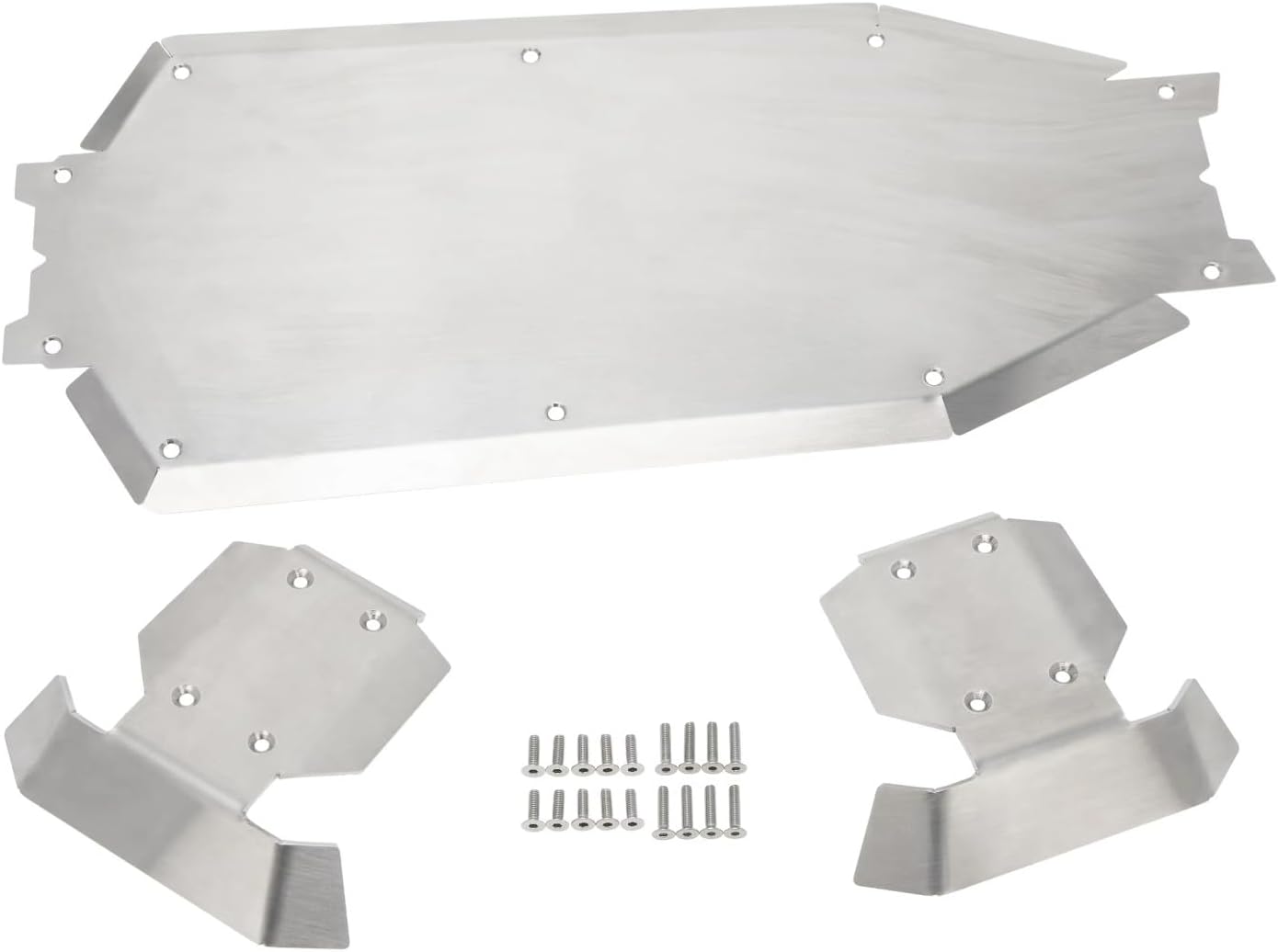 for Traxxas for Sledge 1/8 3pcs Stainless Steel for Chassis Armor Gearbox Protector Skid Plate RC Car Upgrade Parts Accessories Replacement RC Upgrade Parts