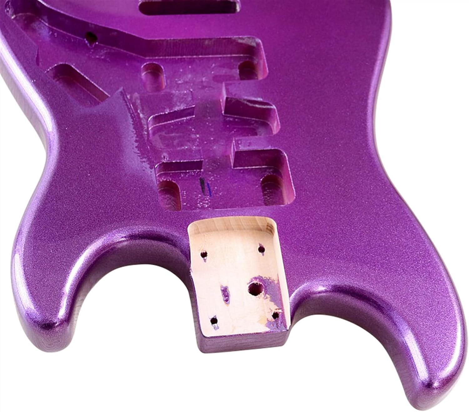 TSTS Purple Color Poplar Wood Electric Guitar Body DIY Guitar Parts for ST Guitar Barrel Body Guitar DIY Accessory
