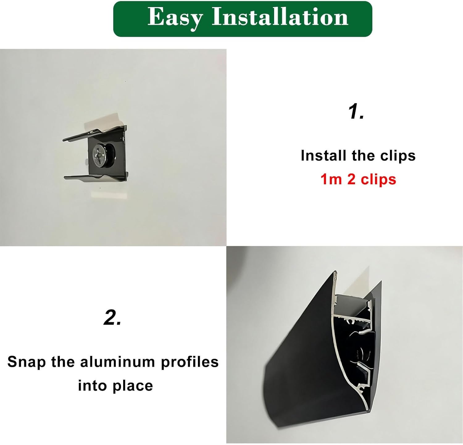 Wall Mount LED Strip Channel for Indirect Lighting, Wall/Ceiling Cornice Crown Moulding LED Diffuser Channel, Indoor Outdoor Waterproof LED Coving(White,3meters(9.8ft))