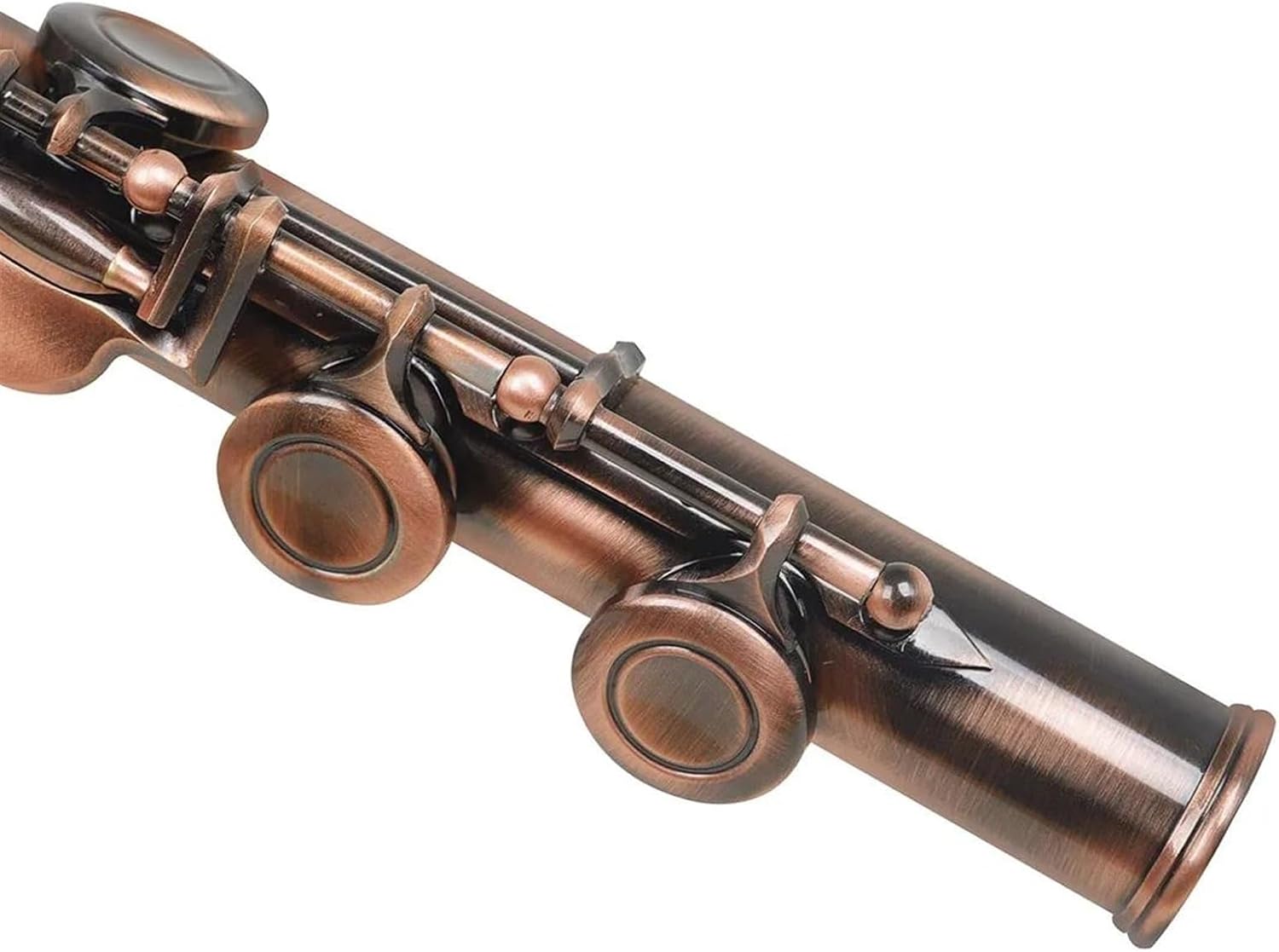 C-Key 16-Hole Cupronickel Flute Set C Key Flute Woodwind Instrument with Case Gloves Accessory