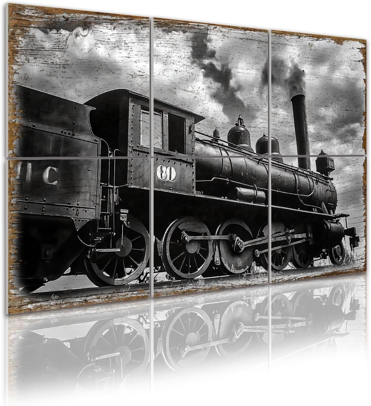 6 Pack Art Acoustic Panels WK S Railroad Engine 250 Sound Absorbing Panel 48