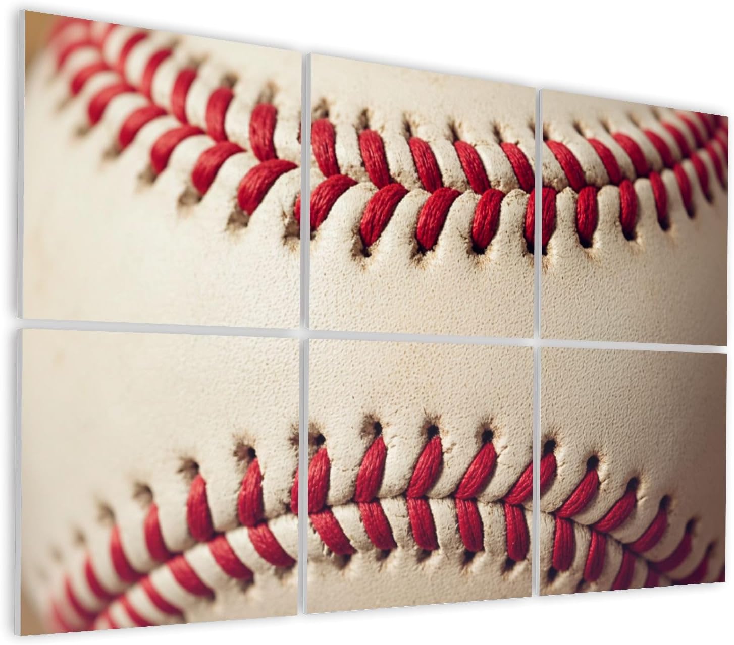6 Pack Art Acoustic Panels Self Adhesive Full Frame Shot Baseball Decorative Soundproof Wall Panels Sound Absorbing Panel 48