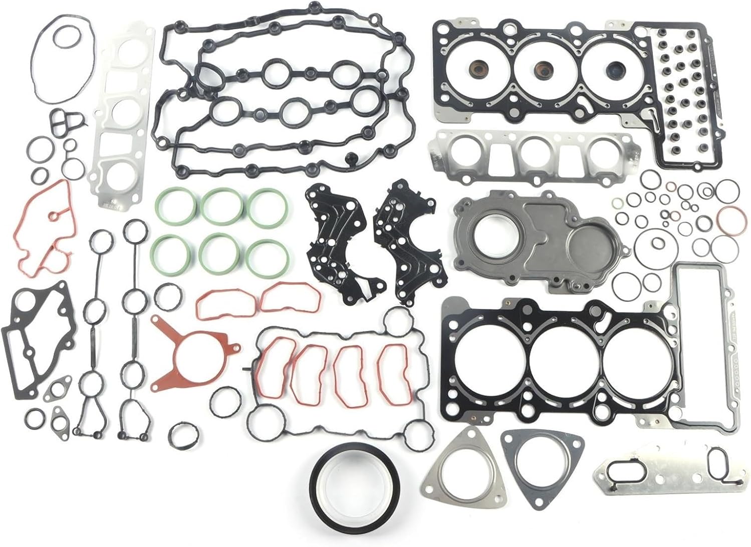 Engine Overhaul Gaskets Seals Kit 06E103148M 06E103484G 06E253039C Compatible with A4 A6 A8 3.2L V6 DOHC 183kw 188kw Engine