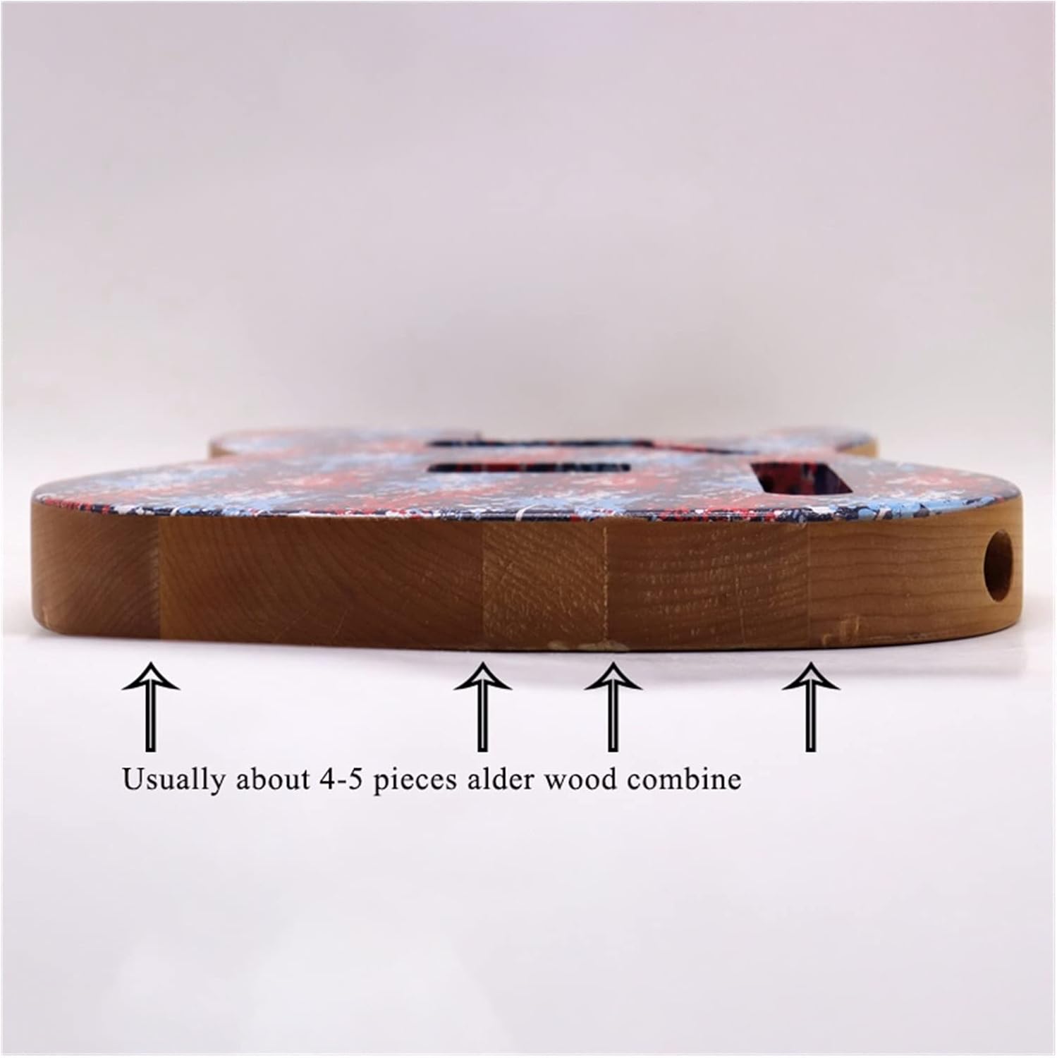 Hand Made Electric Guitar Body Alder Wood Guitar Barrel Body Unfinished Guitar Body