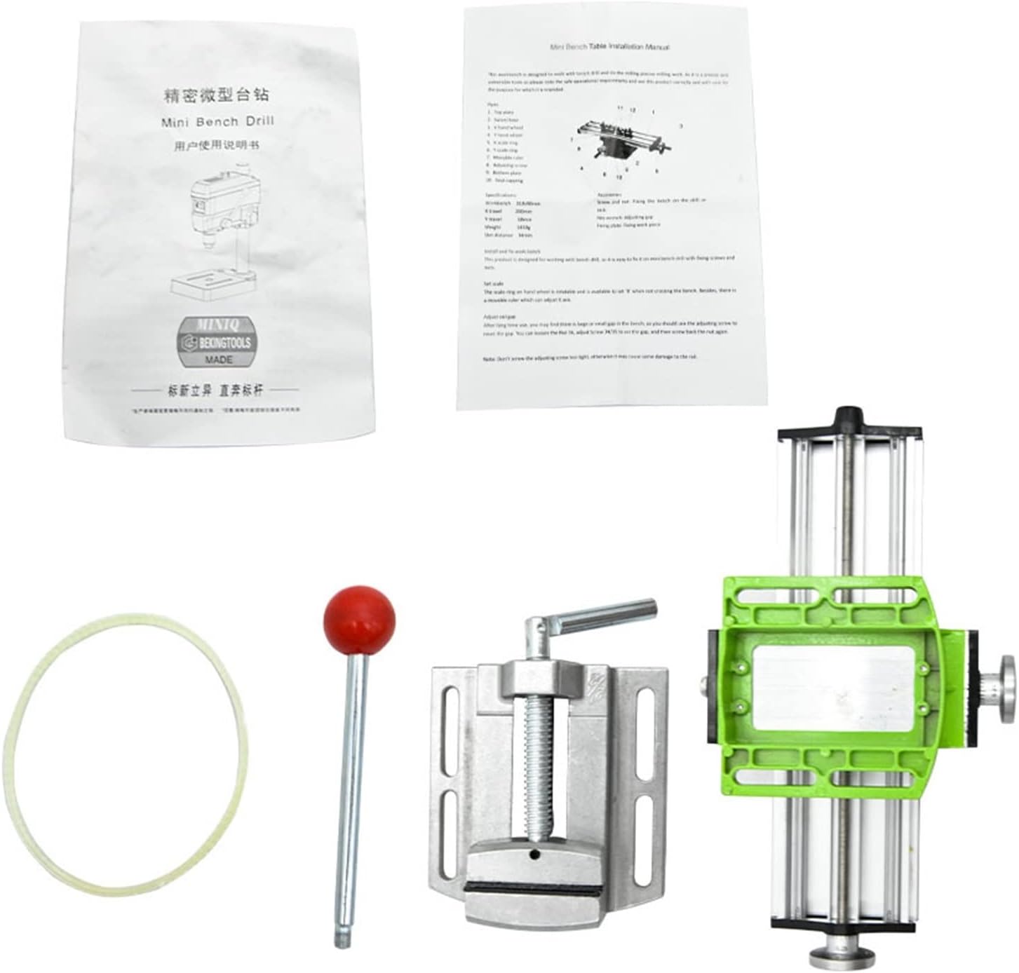 Mini Multi-function Workbench Drill 680W High Power BG-5168E Electric Bench Drill Portable Woodwork Drilling Milling Machine 680W with Efficiency