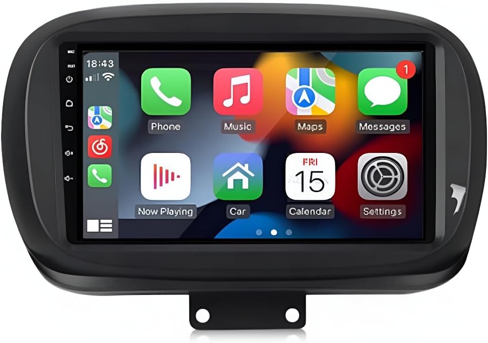 9 inch Car Radio Suitable for Fiat 500X 2014-2020z | CarPlay/Android Auto/WiFi/DSP/DAB+, Touchscreen Carplay Screen, HD Wireless Multimedia Car Radio System (T2 (2GB/32GB) 8CORE 5G)