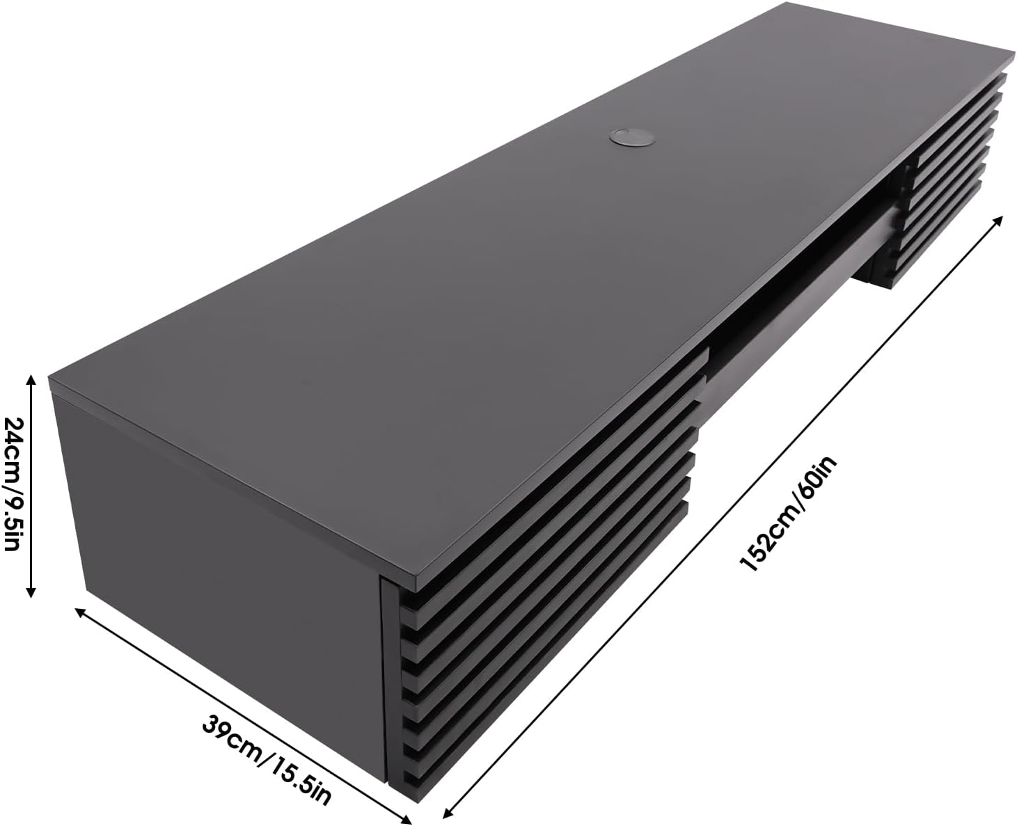 Wall Mounted Desk,Floating Wall Desk,Hanging Desk,Wall-Mounted Computer Table Desk,Floating Computer Desk,Floating Shelf with Pull Out Drawer,Wall Organizer for Office Home,Black,60*15.5*9.5in