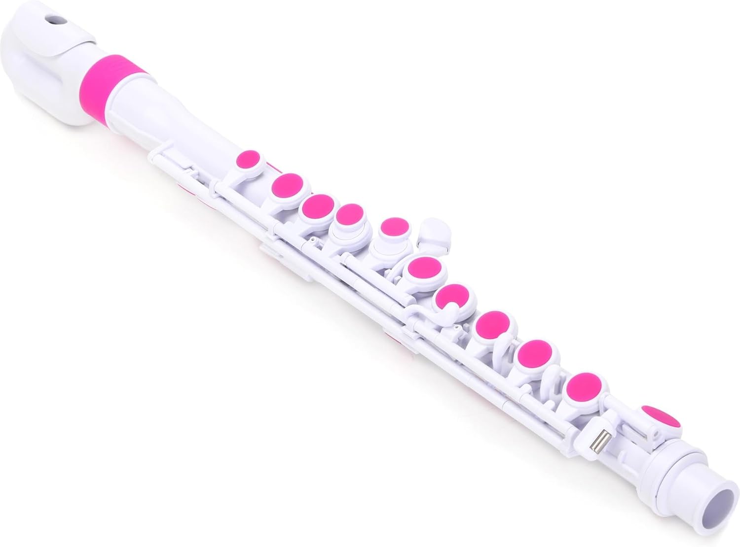 Nuvo jFlute 2.0, C Flute - Plastic, White/Pink, for Beginners to Advanced Players