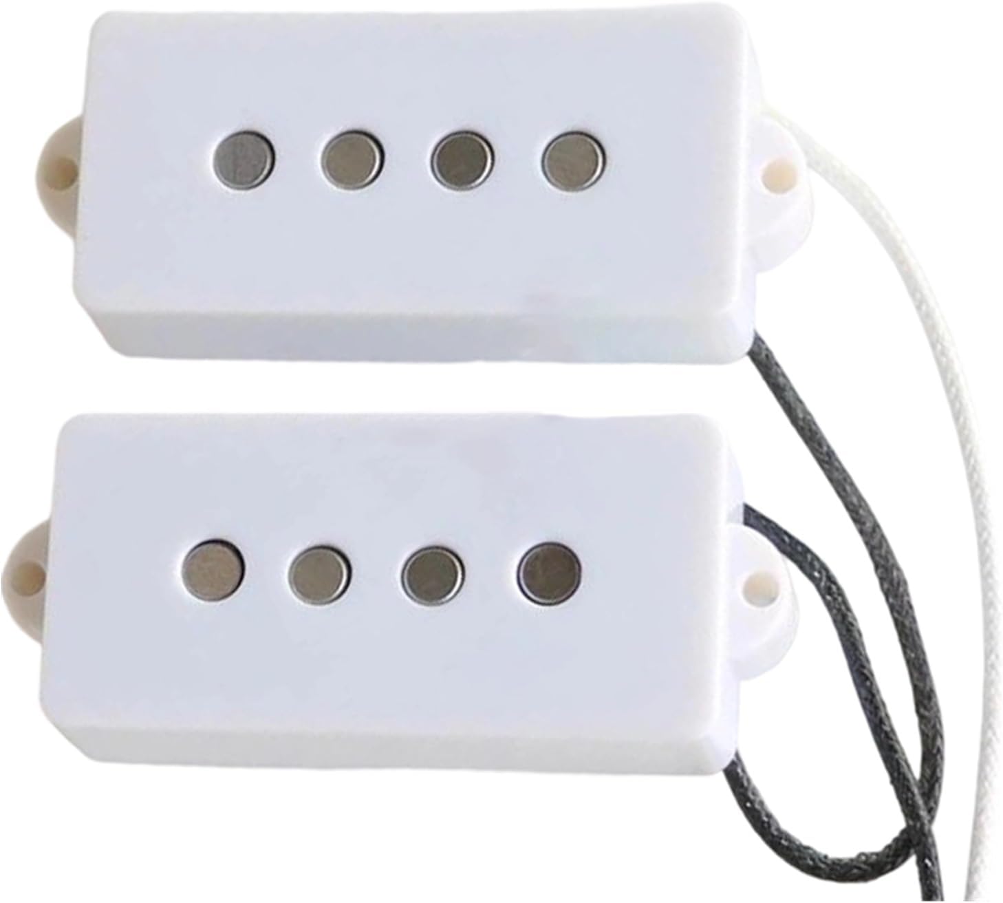 Acoustic Guitar Pickups Magnet 4String Bass Acoustic Guitar Pickup Bk Cream Accessories(WHITE)