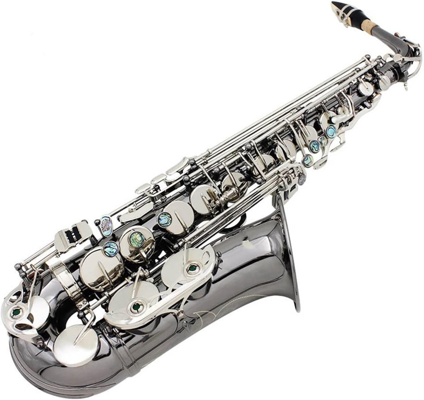 KESHUO E-Flat Alto Black-Plated Nickel Saxophone Musical Instrument Delivery Accessories Independent Packaging Wind Brass Material Brass Sax Beginners Kit