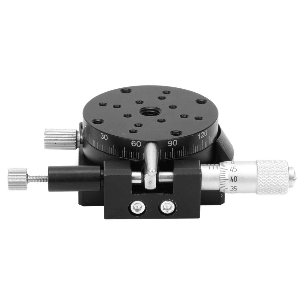 R Axis Trimming Station | RSP40 - L Manual Micrometer Slide Platform | 40mm Aluminum Alloy for Optical Experiments/Accurate Measurement/Machinery Production