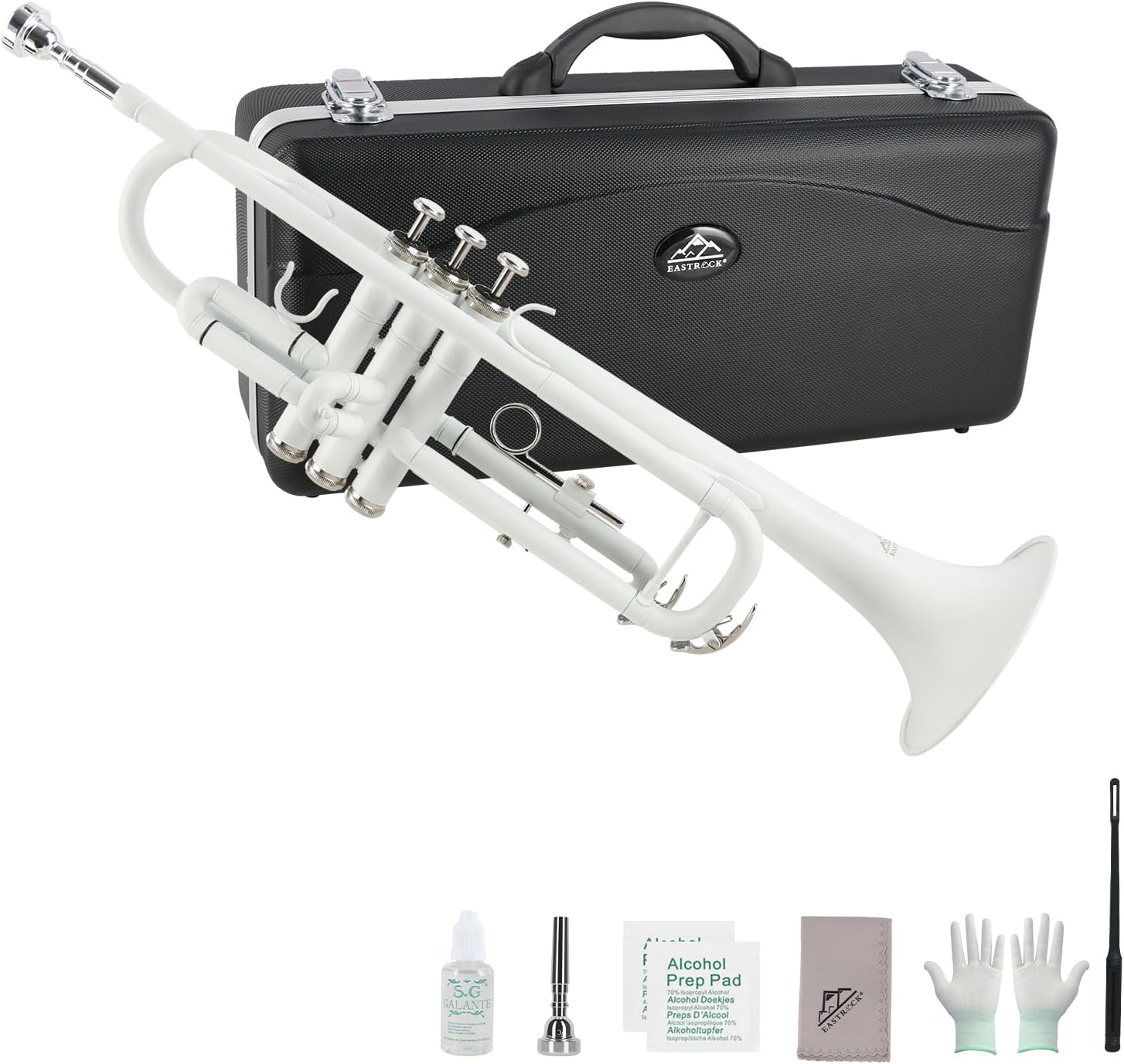 EASTROCK Bb Standard Trumpet，Trumpet Glow-in-the-dark，LuminousTrumpet (Green) Brass Instruments