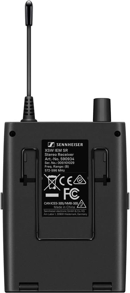 Sennheiser XSW IEM SET Stereo In-Ear Wireless Monitoring System A: 476 to 500 MHz (509146) Bundle with Auray Carrying Bag for Wireless System