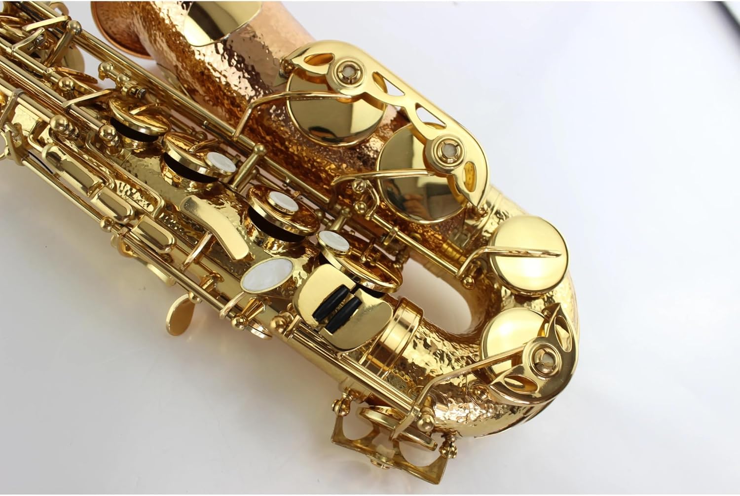 Woodwind Instruments Eb Alto Saxophone Phosphorus Copper Gold Lacquer E Flat Alto Sax Musical Instrument With Case