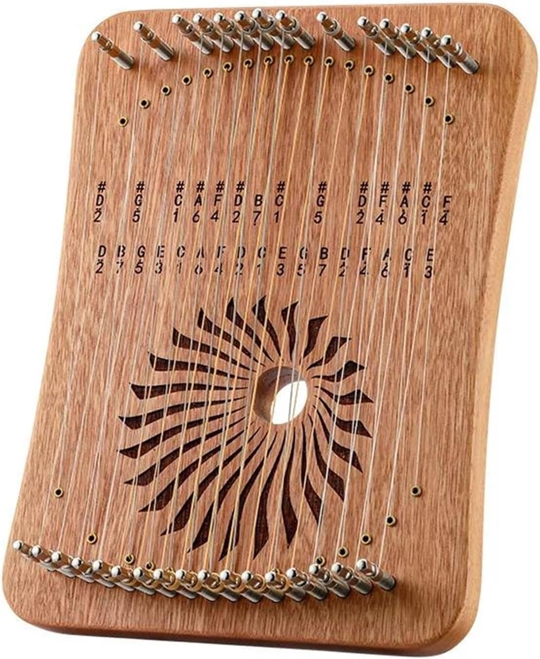 Lyre Harp Set 17/31 Strings Harp Lyre Professional Fingerplay 31/17 Strings Harp Lyre Piano Beginner Portable Instrument(31 sandalwood)