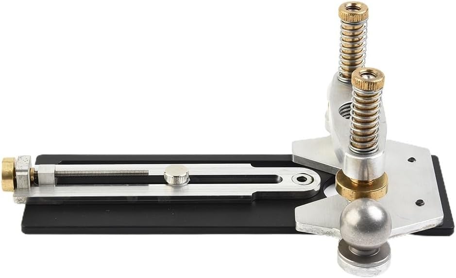 Rotary Tool Plunge Router Base With Router Edge Guide Soundhole And Rosette Routing Jig For Guitar Bass Fretted Instrument Work, DIY Milling Circular Hole Luthier Tool